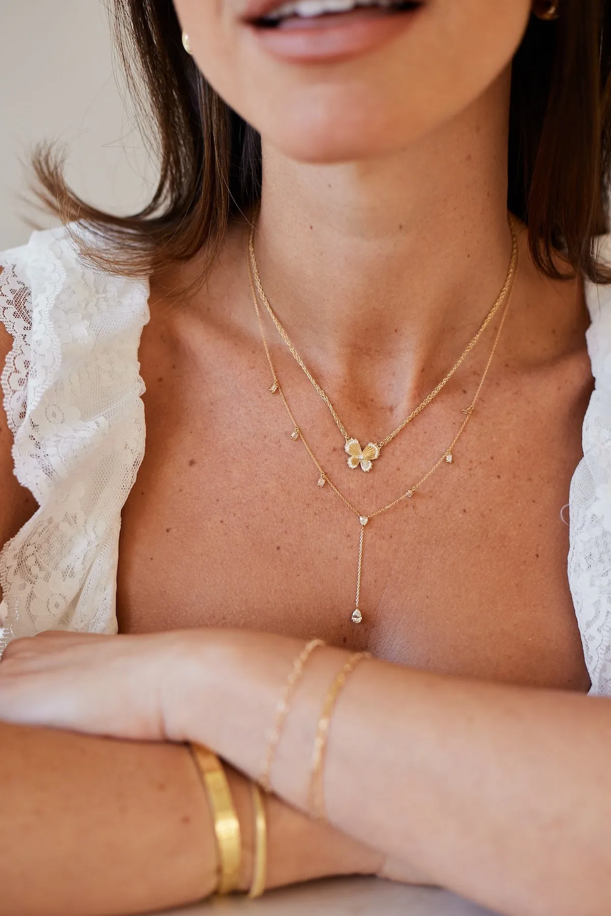 14K Chain Stacking Bracelet