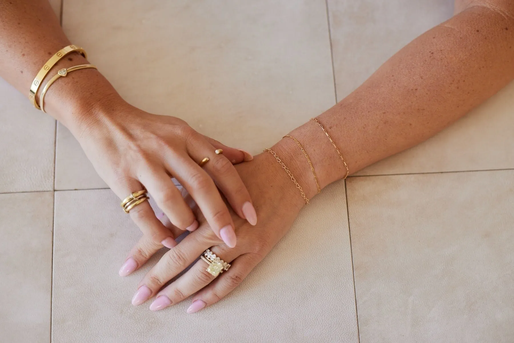 14K Chain Stacking Bracelet