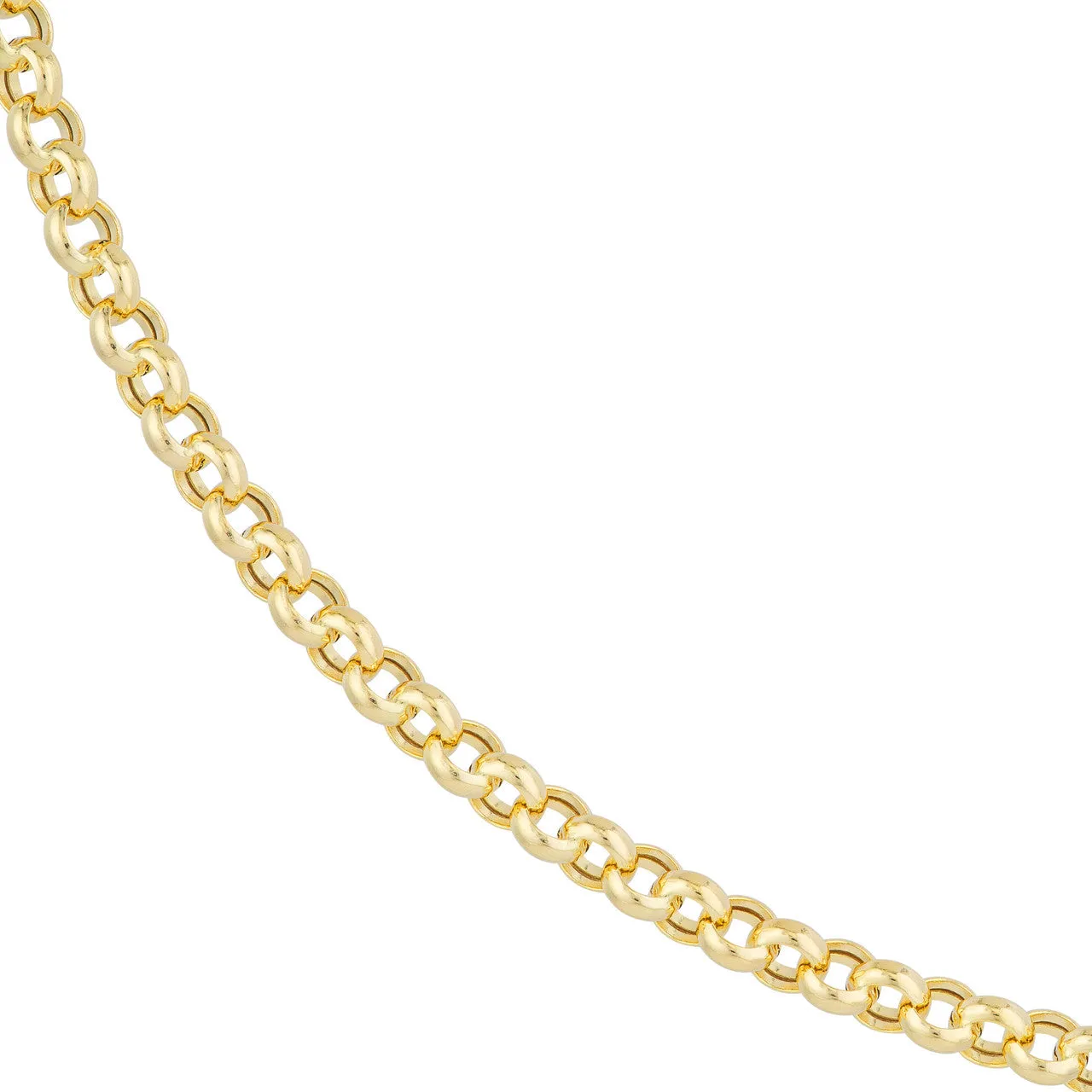 14K Yellow Gold 8mm Rolo Bracelet Anklet Choker Necklace Pendant Chain