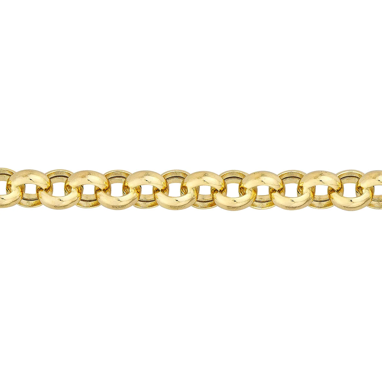 14K Yellow Gold 8mm Rolo Bracelet Anklet Choker Necklace Pendant Chain
