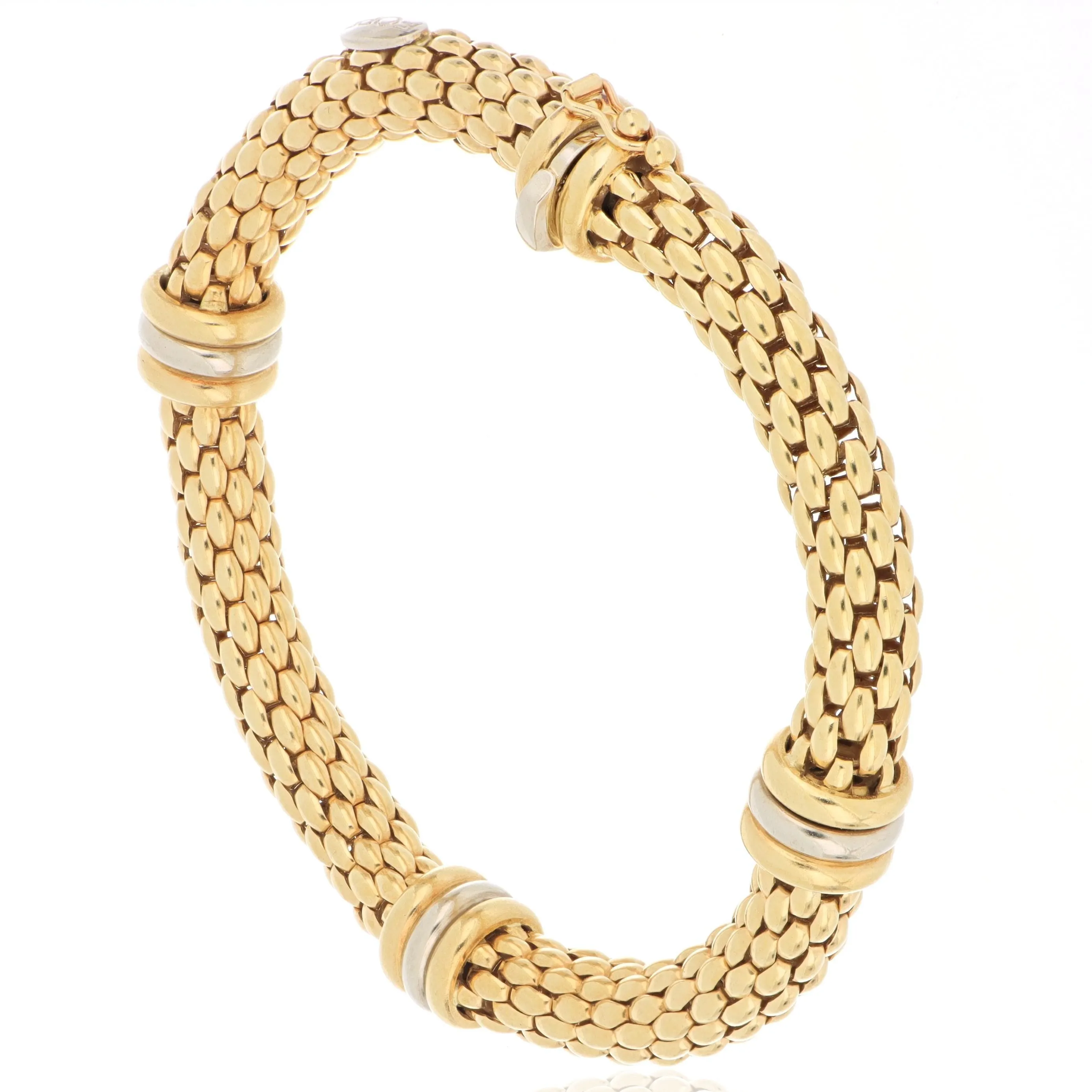 18k Two-tone Flexible Bracelet