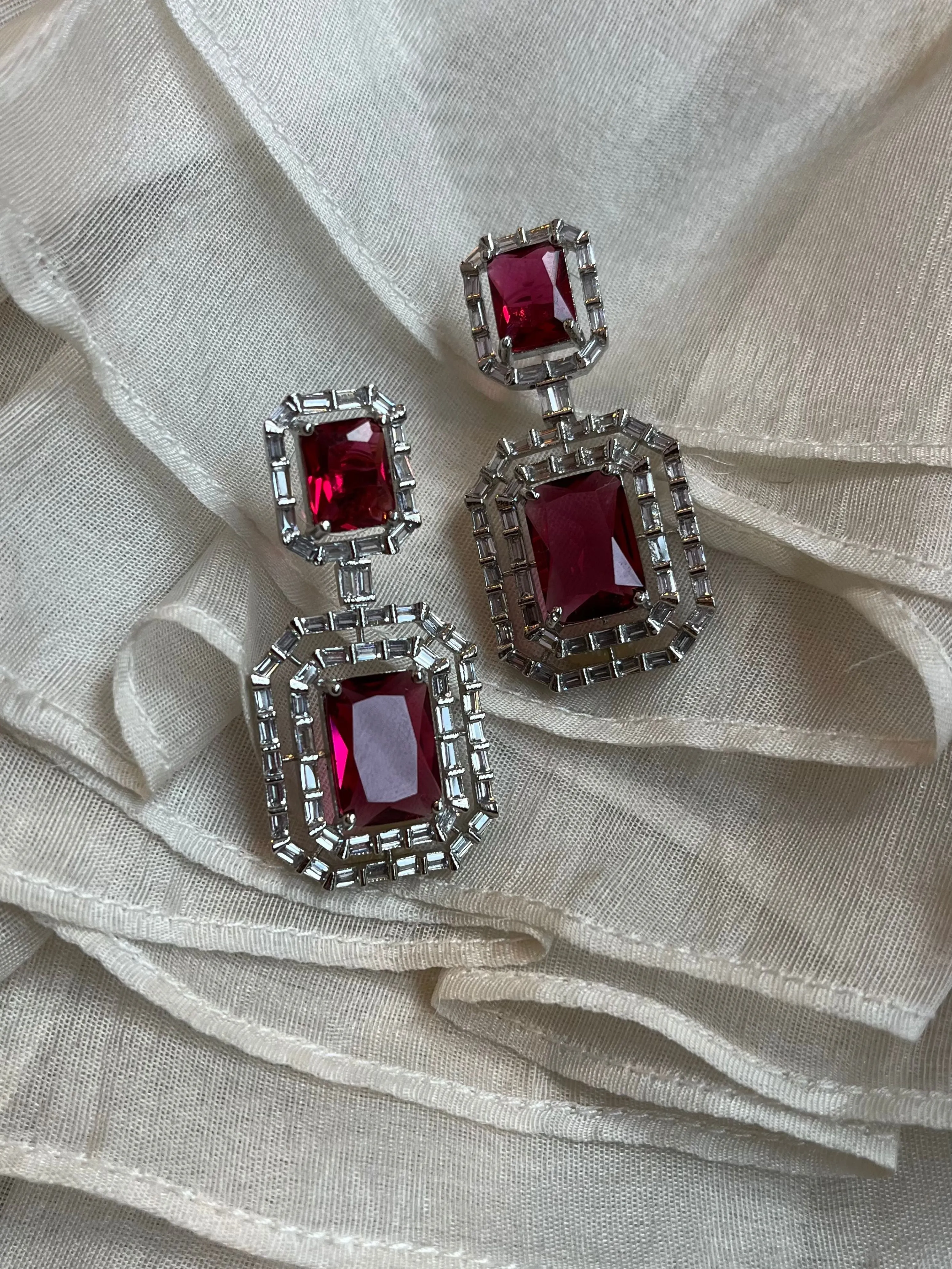 Amal - Gemstone Design Earrings