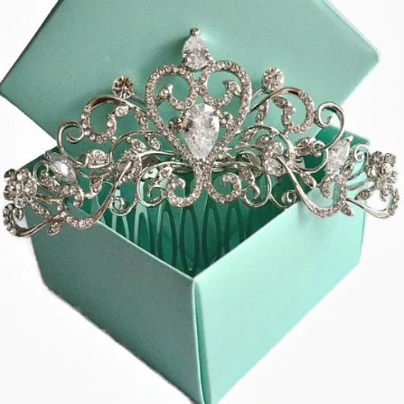 Art Deco Rhinestone Crystal Bridal Hair Comb. Vintage Inspired Wedding Hair Comb. Bridal Hair Piece. Wedding Headpiece. Wedding Hair Jewelry