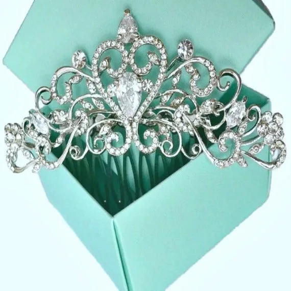 Art Deco Rhinestone Crystal Bridal Hair Comb. Vintage Inspired Wedding Hair Comb. Bridal Hair Piece. Wedding Headpiece. Wedding Hair Jewelry
