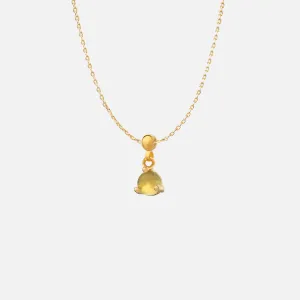 August Peridot Birthstone Necklace