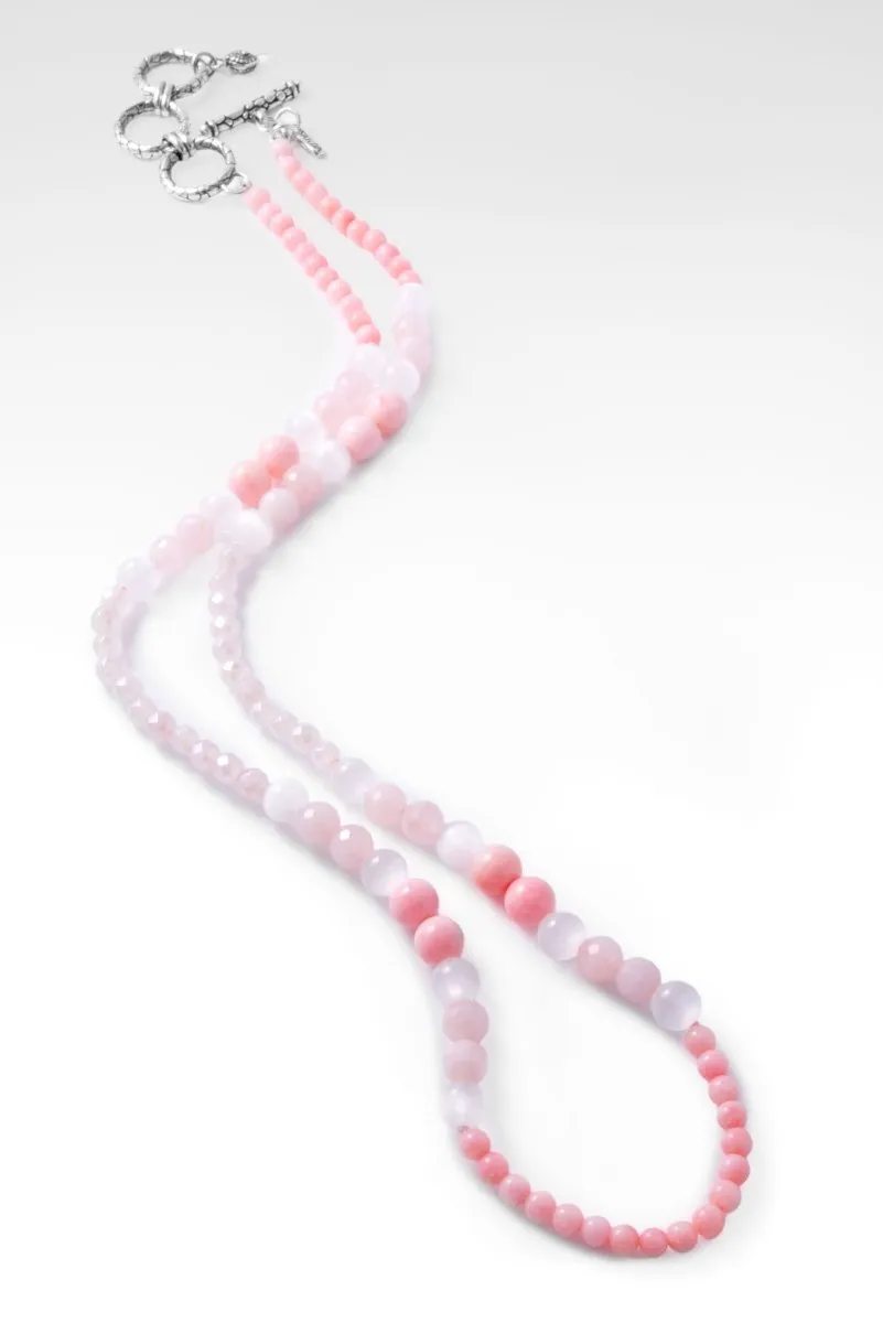 Beaded Pink Coral Necklace™ in Watermark