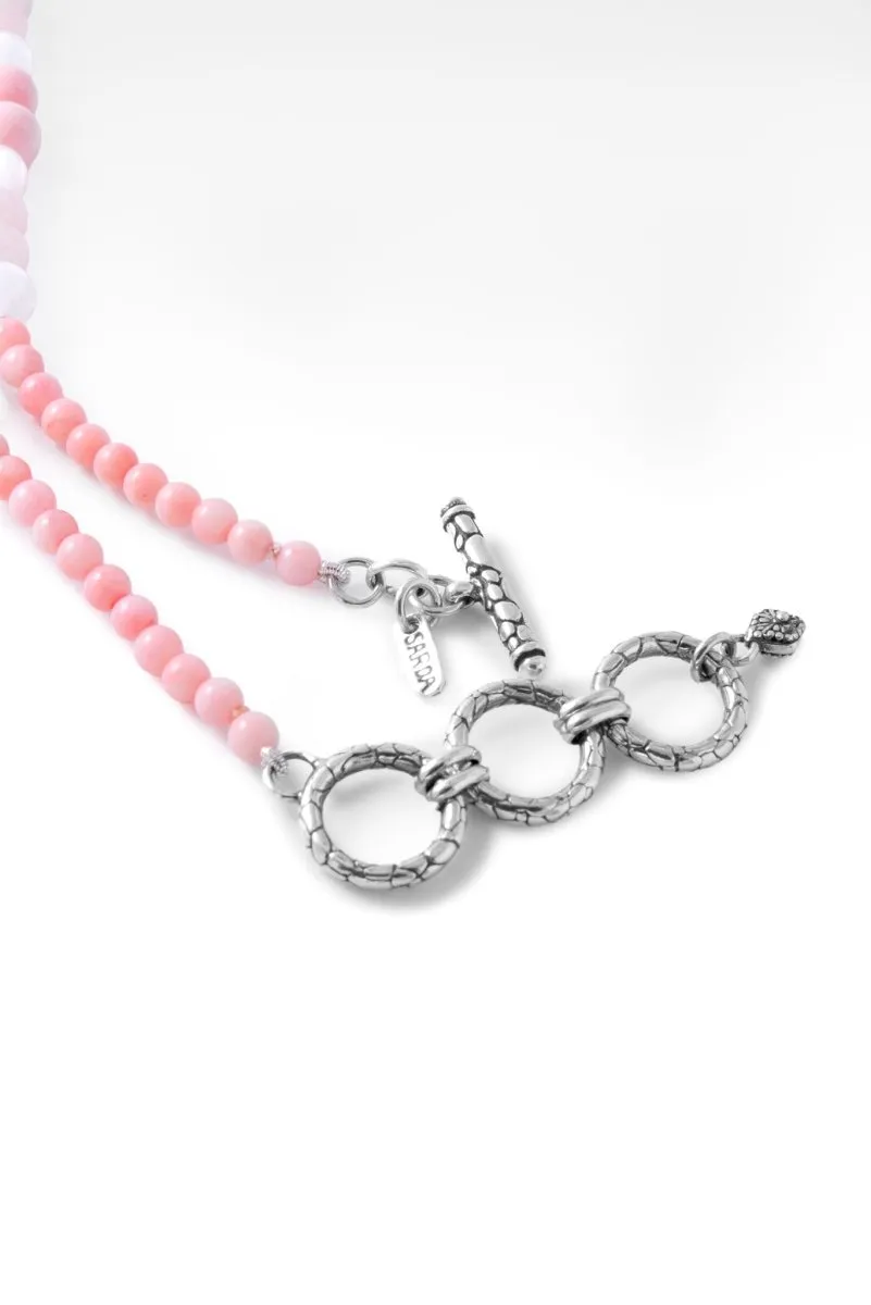 Beaded Pink Coral Necklace™ in Watermark