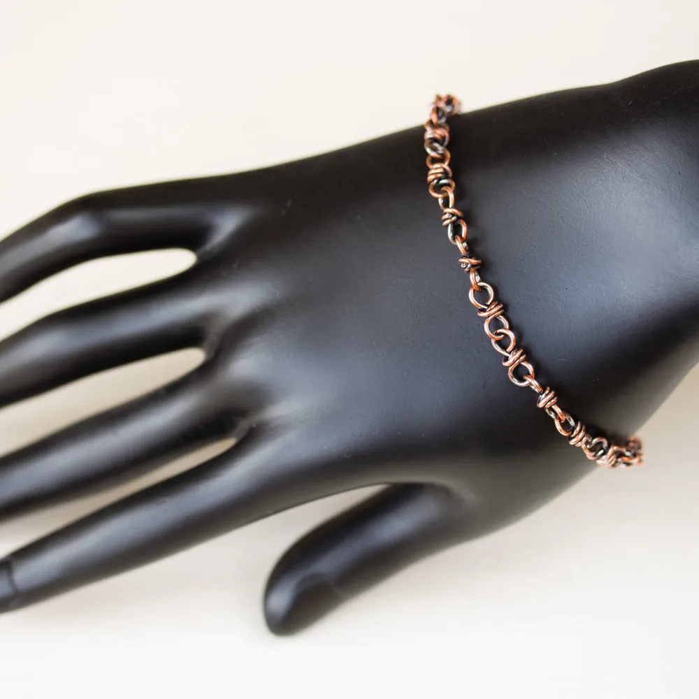 Bigger Link Copper Chain Bracelet for Man or Woman