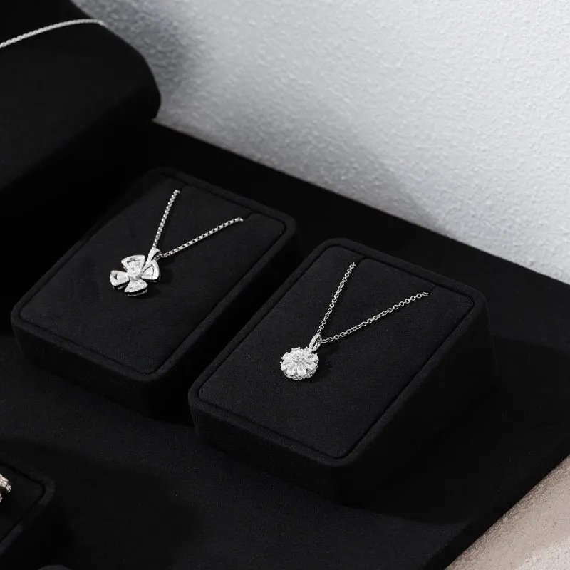 Black microfiber jewelry display set TT165