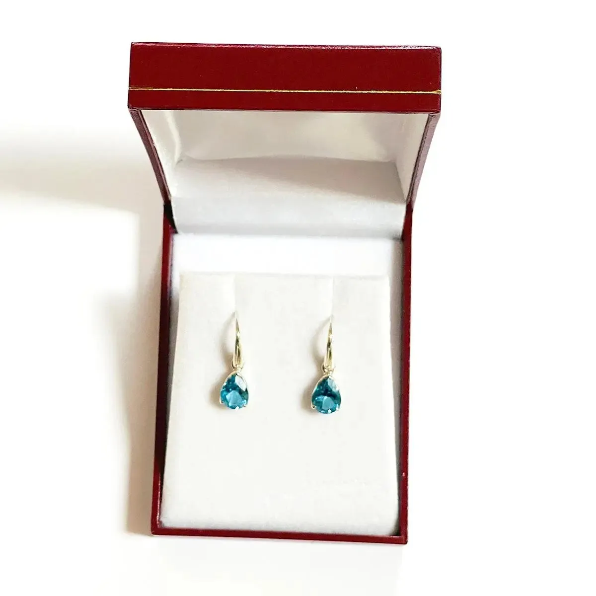 Blue Topaz Sterling Silver Earrings