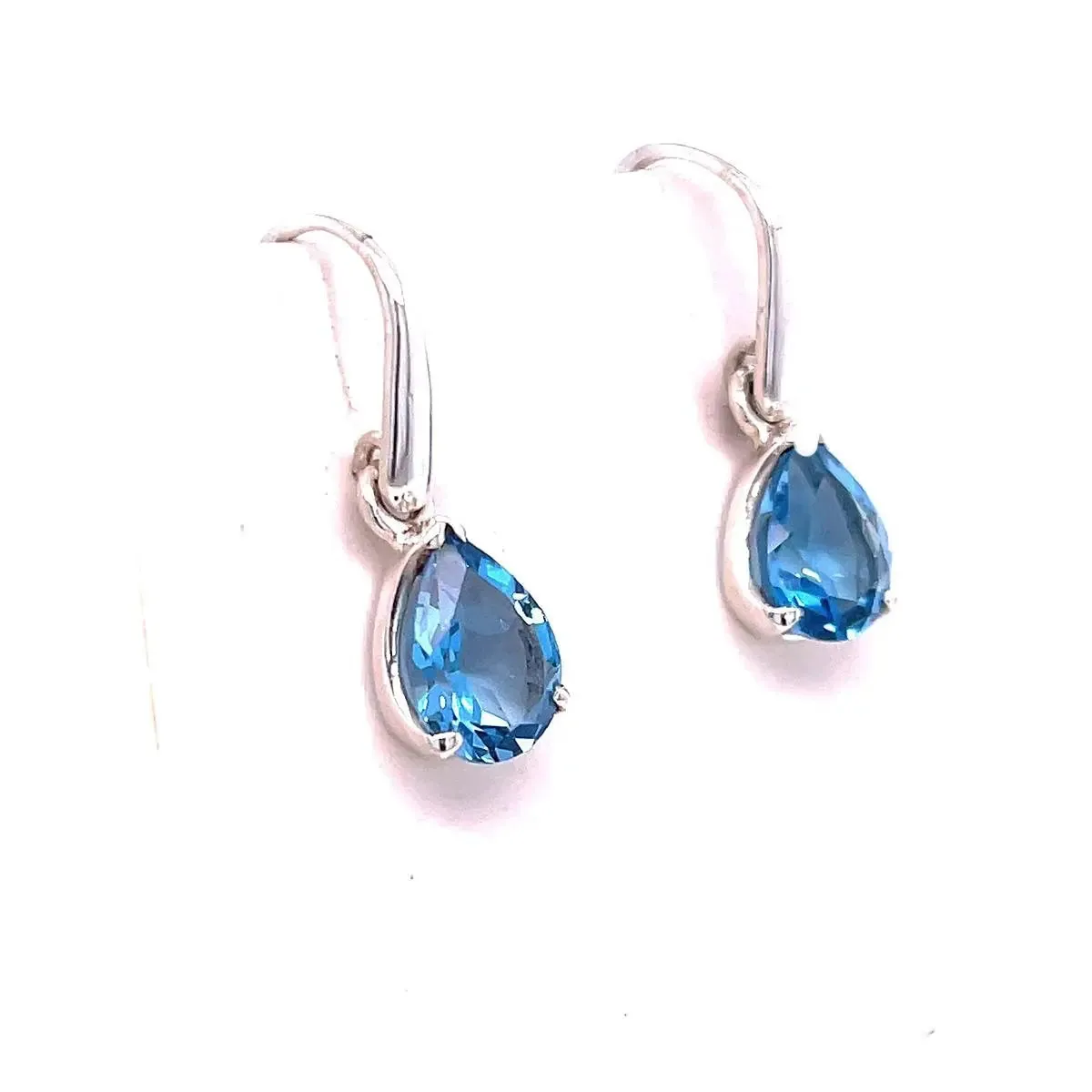 Blue Topaz Sterling Silver Earrings