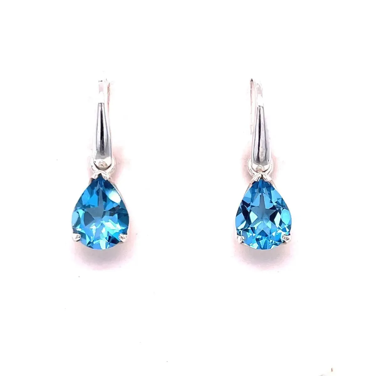 Blue Topaz Sterling Silver Earrings