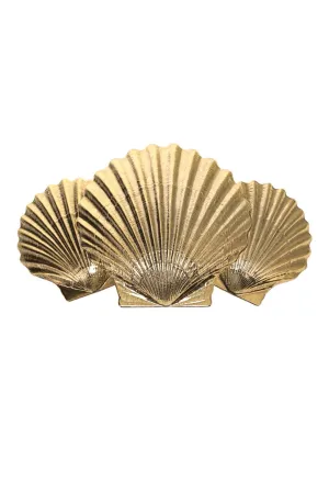 Caspian Gold Scallop Shell Barrette
