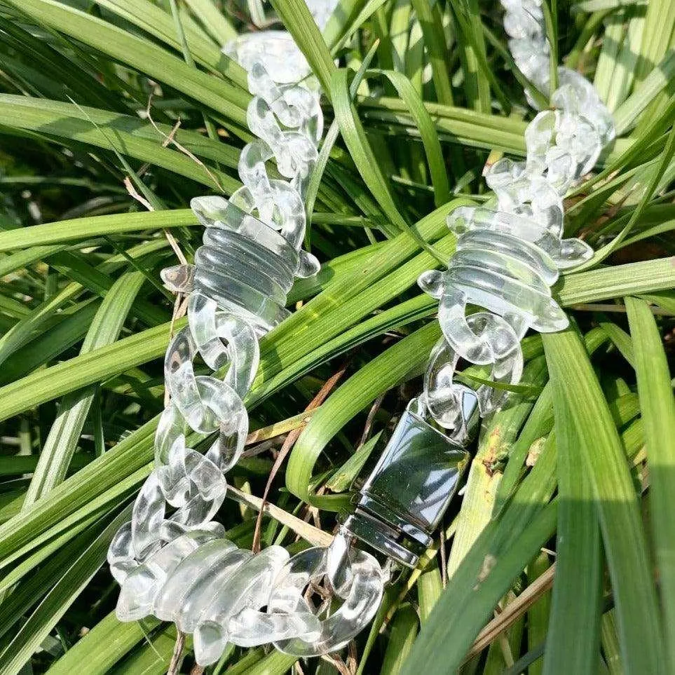 Clear Barbed Wire Necklace