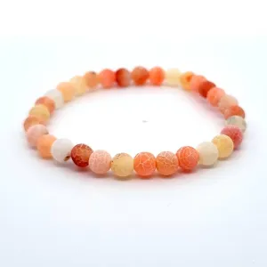 Crackle Agate Gemstone Bracelet