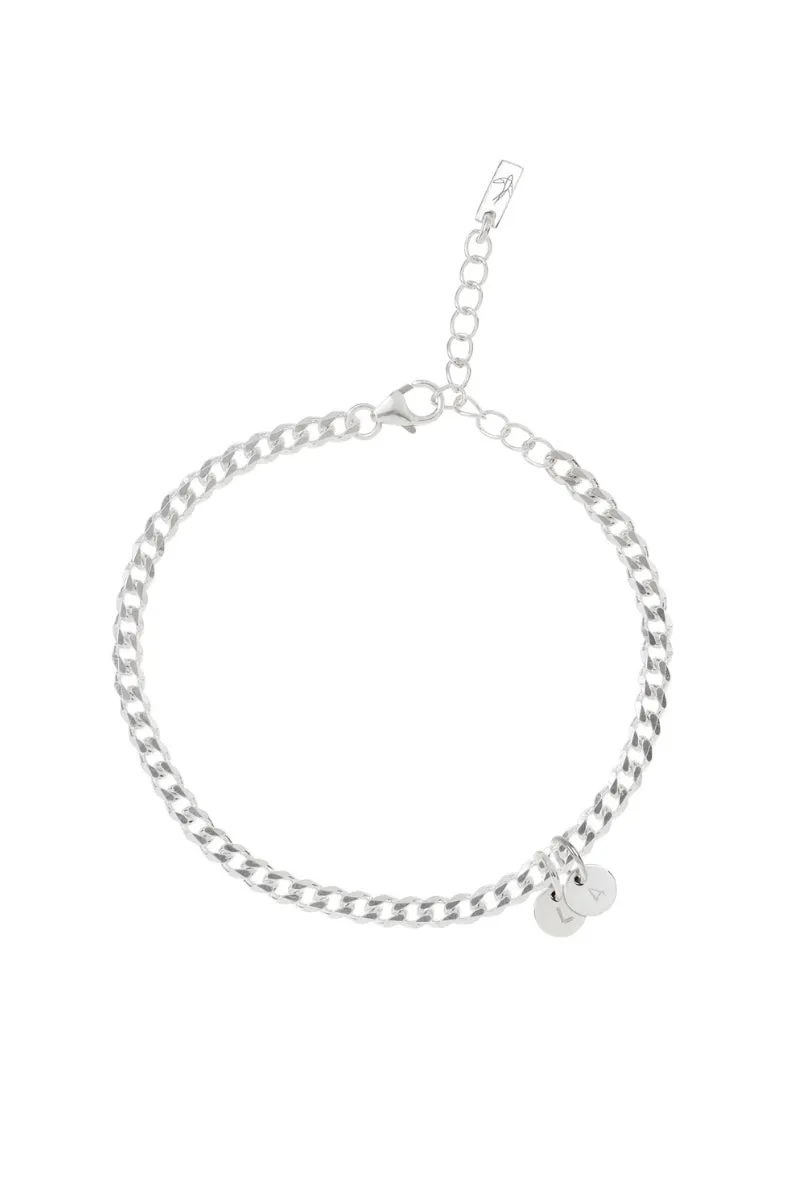Cuban Link Anklet - Silver