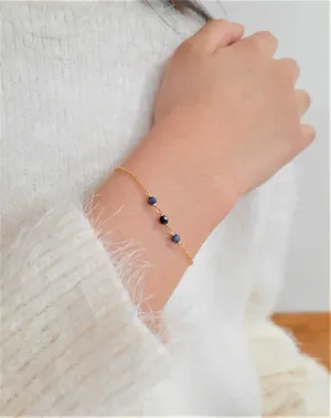 Dainty Blue Sapphire Bracelet