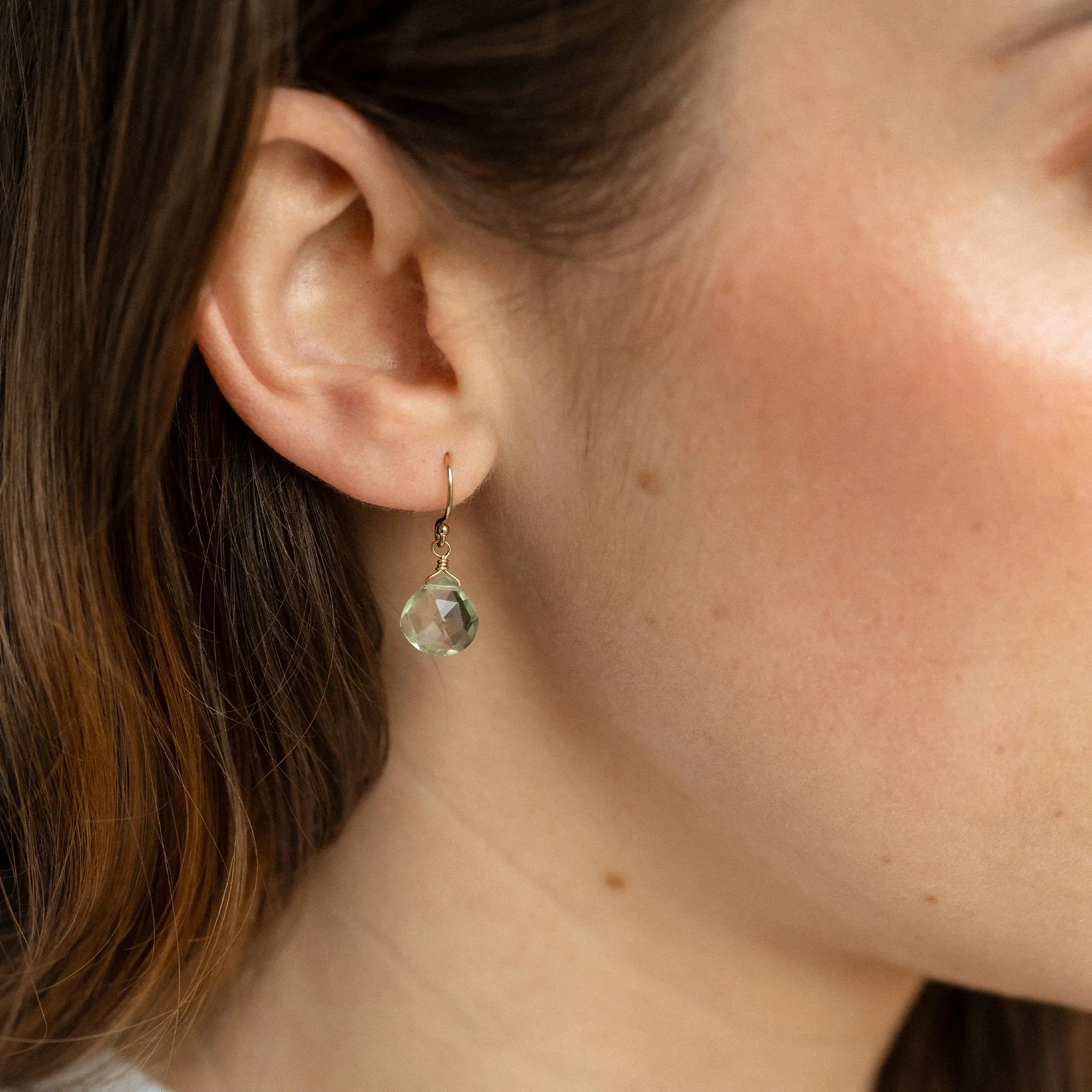 February Amethyst Birthstone Isla Drop Earrings