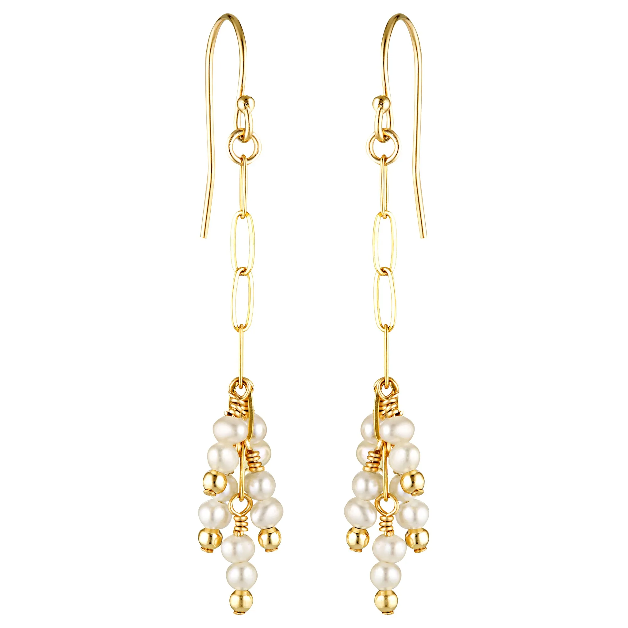 Grappa Earrings ~ Pearl