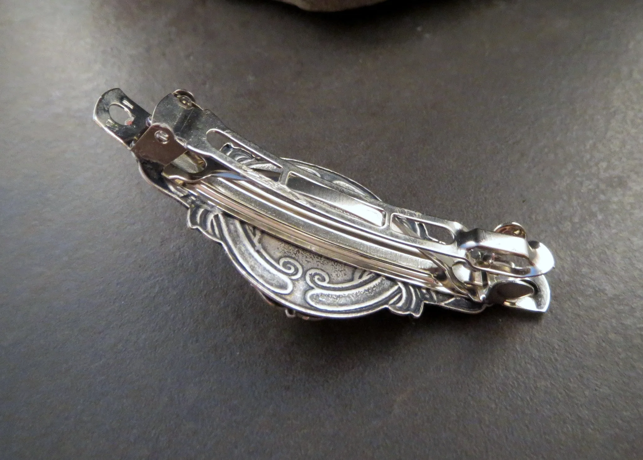 Handmade Skull Goddess Cameo Barrette