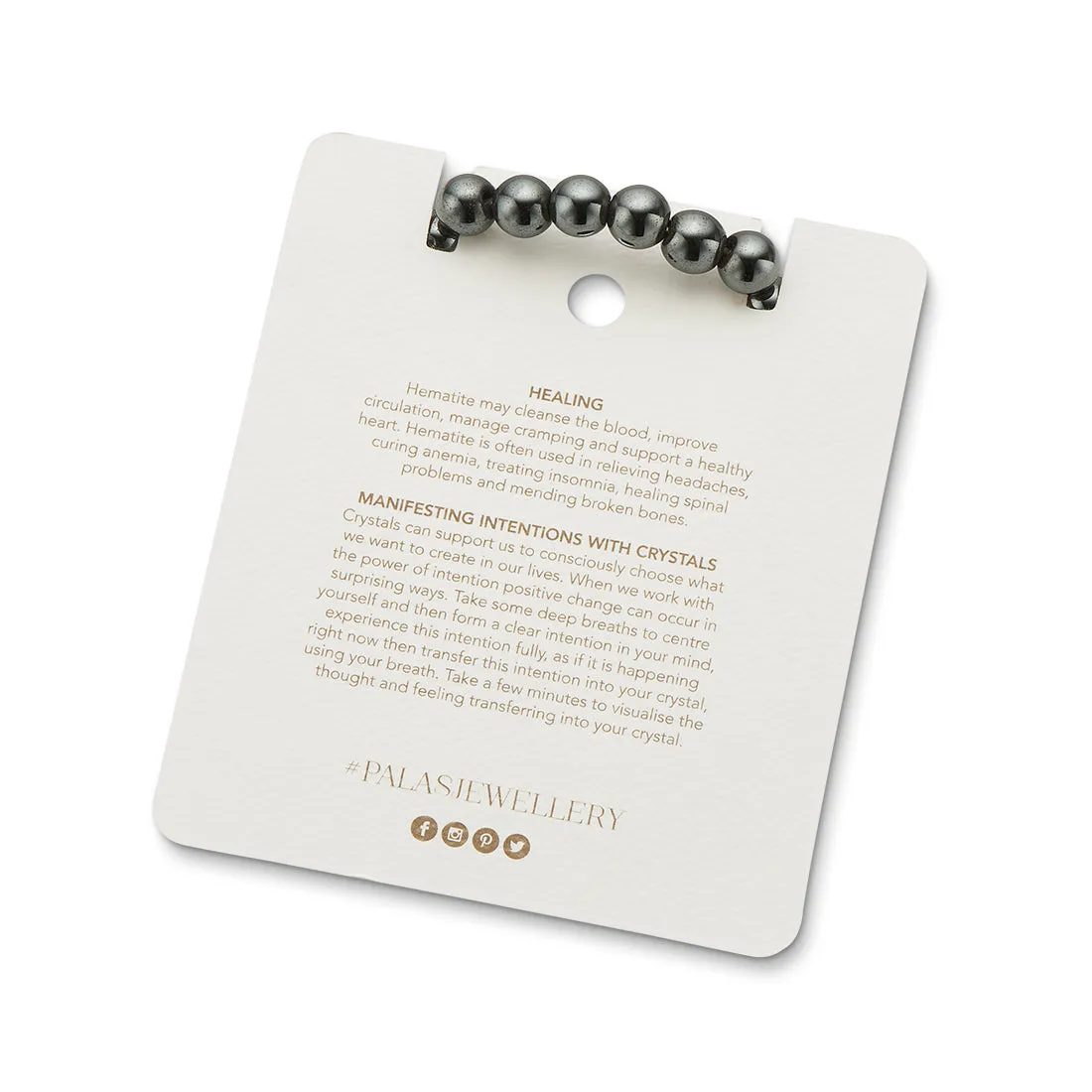 HEMATITE ENERGY GEM BRACELET