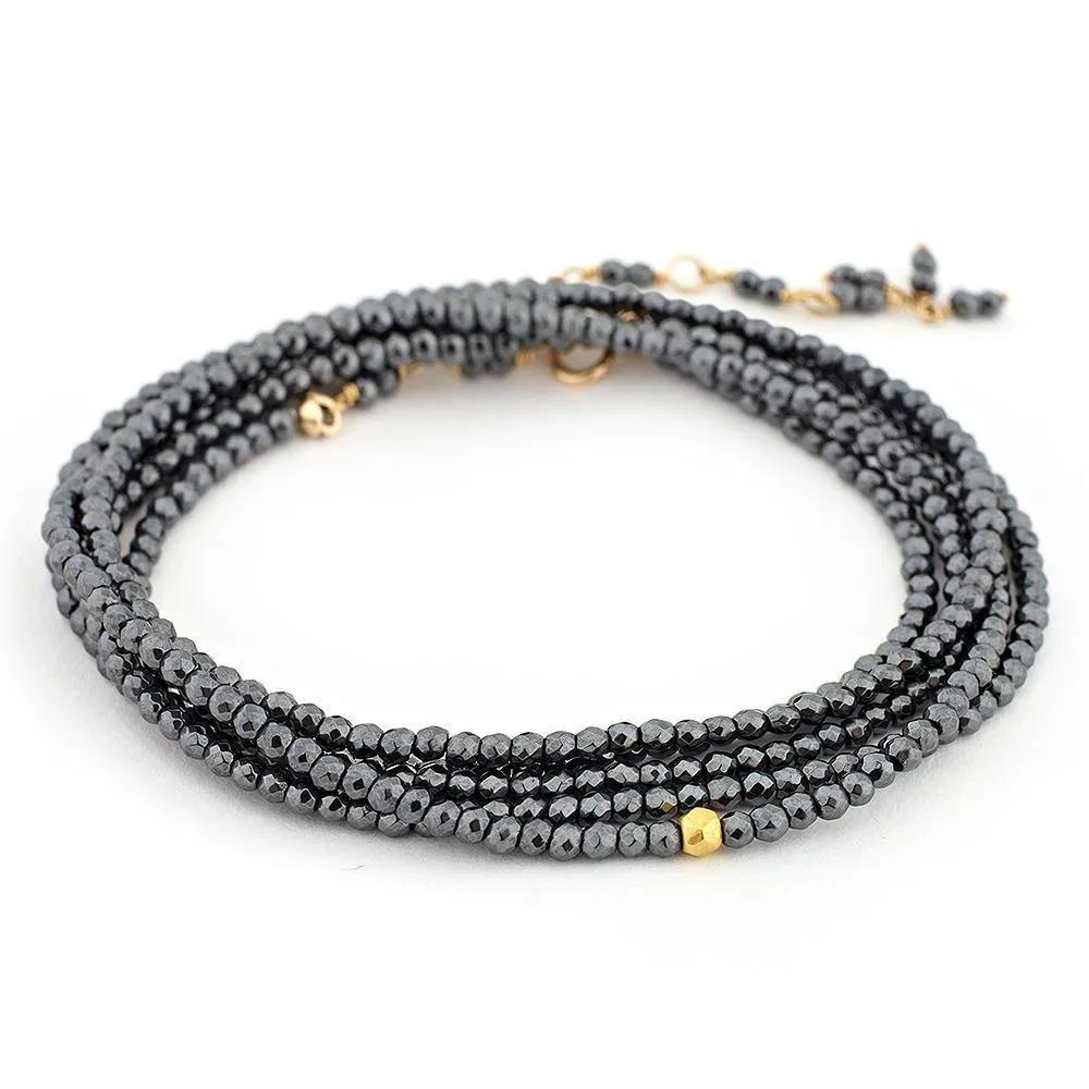 Hematite Wrap Bracelet