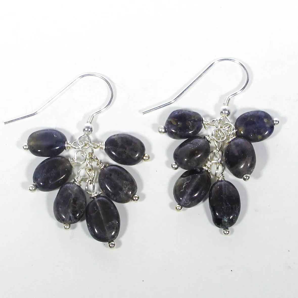 Iolite Multi-Gemstone Drop Earrings