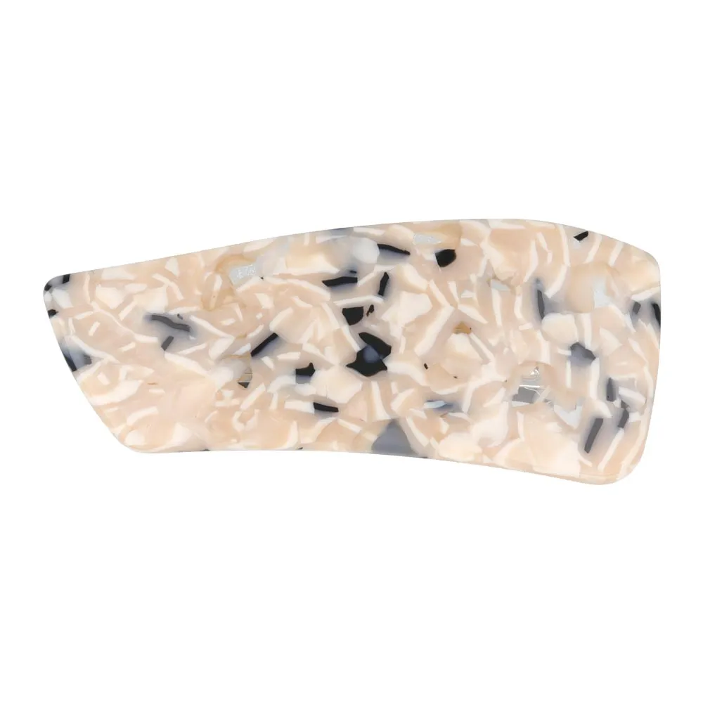 Marble Plate Hair Barrette