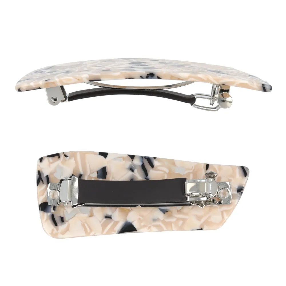 Marble Plate Hair Barrette