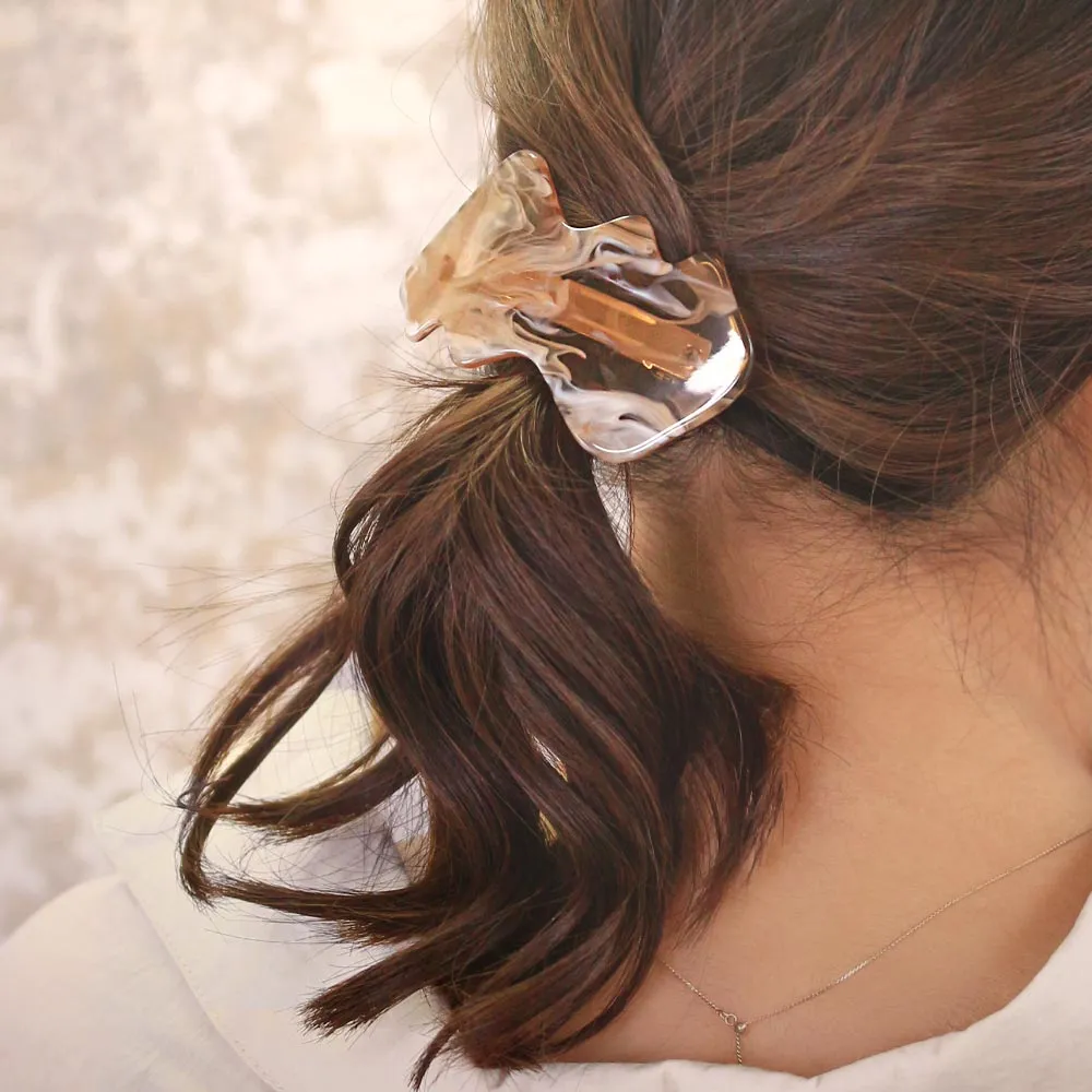 Marble Wave Hair Barrette
