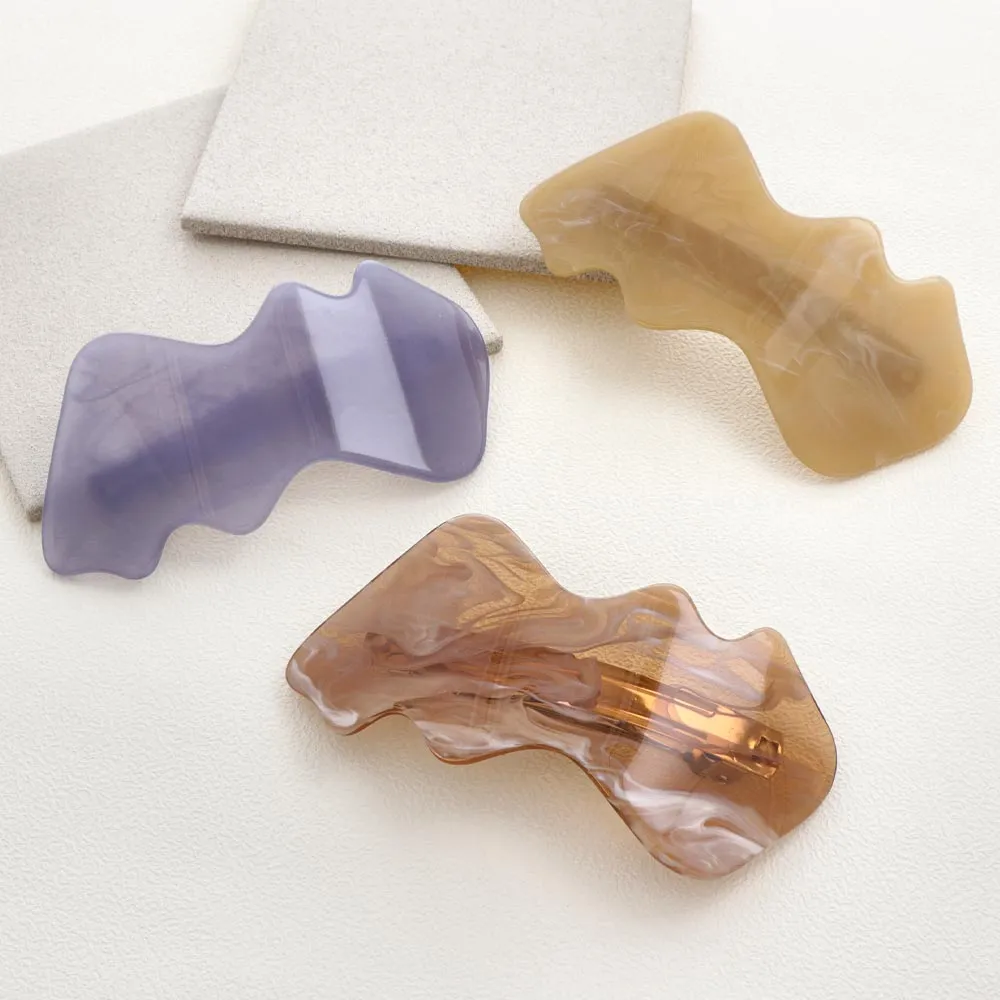 Marble Wave Hair Barrette