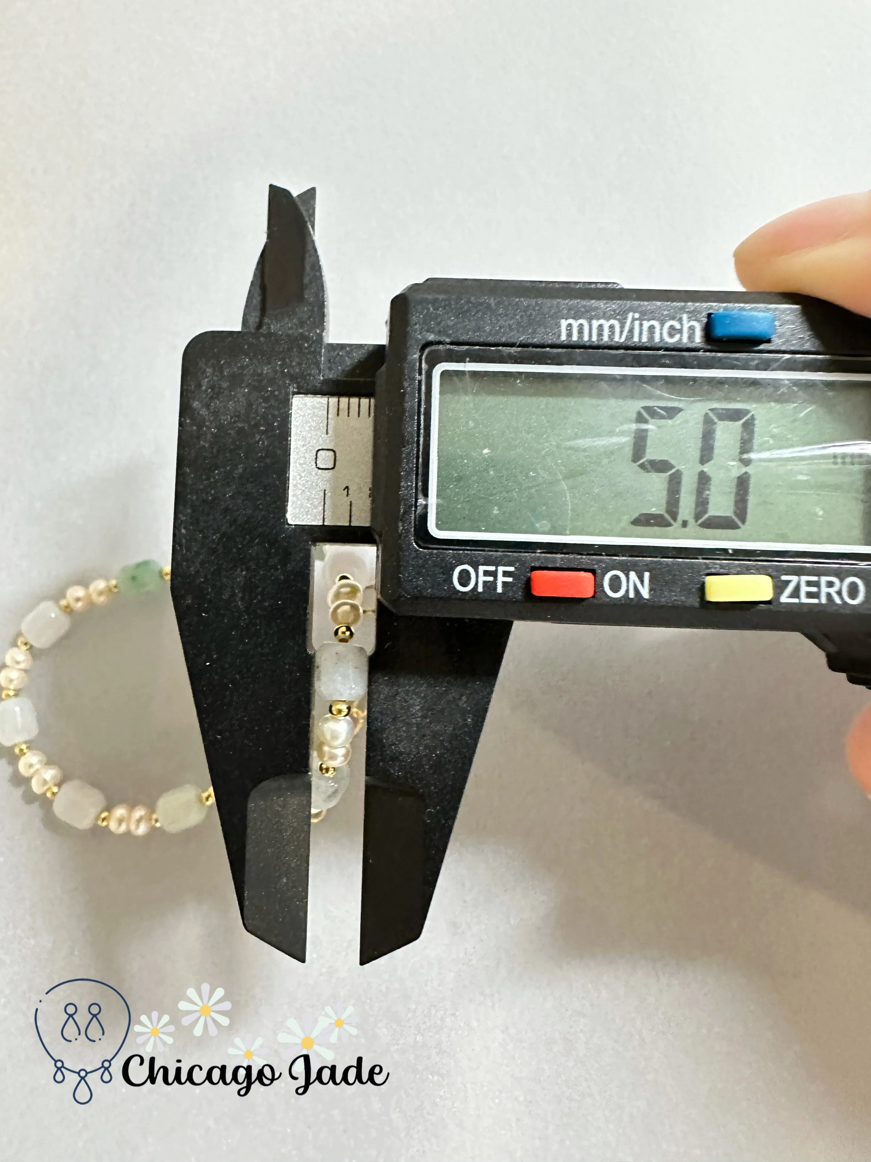 Midnight Gemstone Bracelet, Adjustable, Natural Jadeite and Pearl Beads