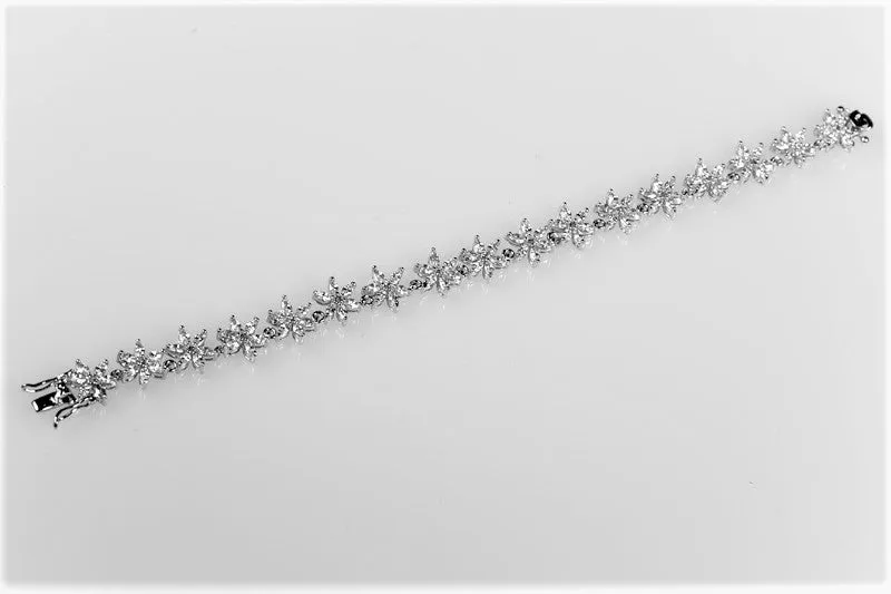 Monroe Flower Marquise Bracelet - 7.5in