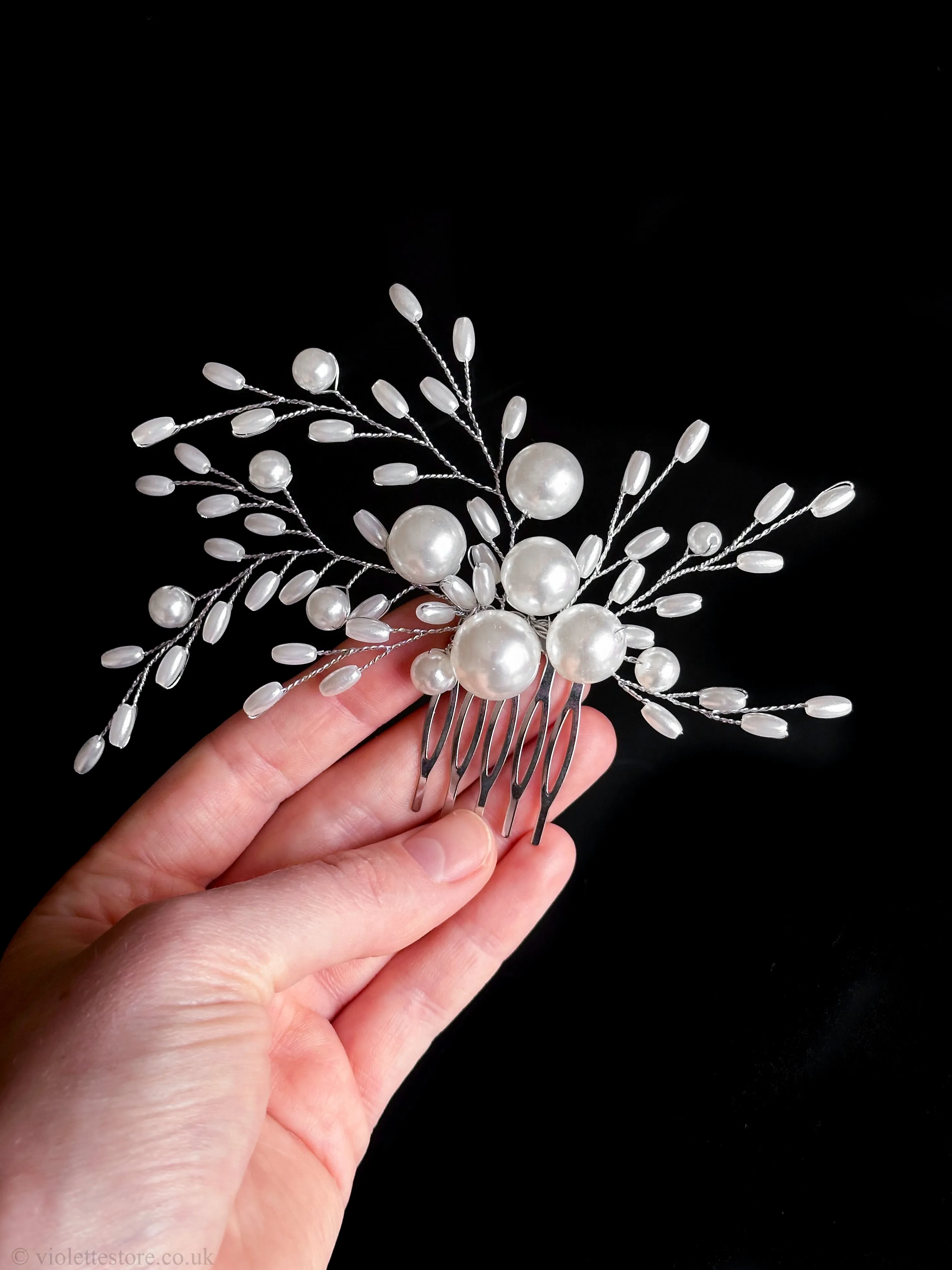 Pearl Hair Comb
