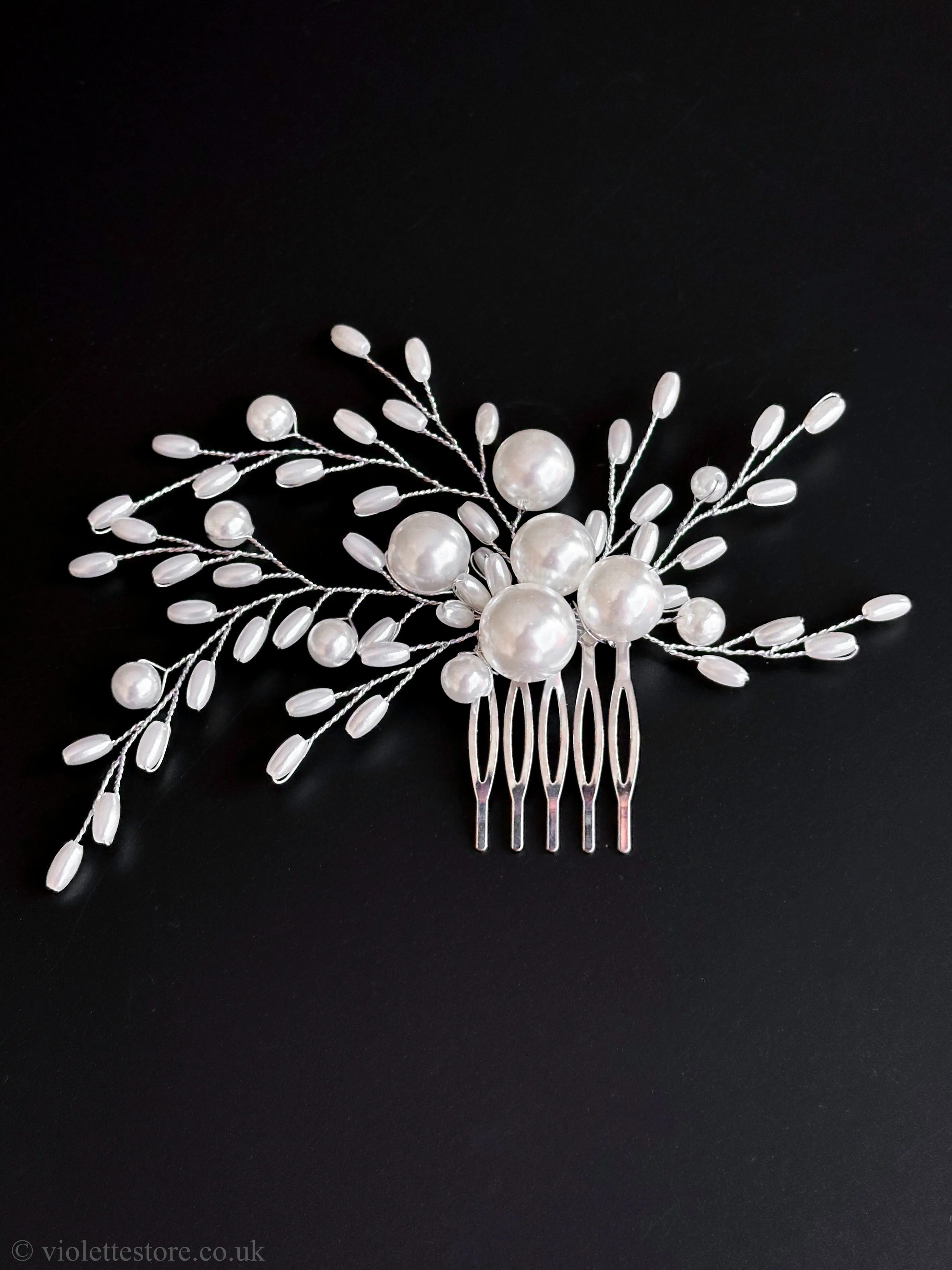 Pearl Hair Comb