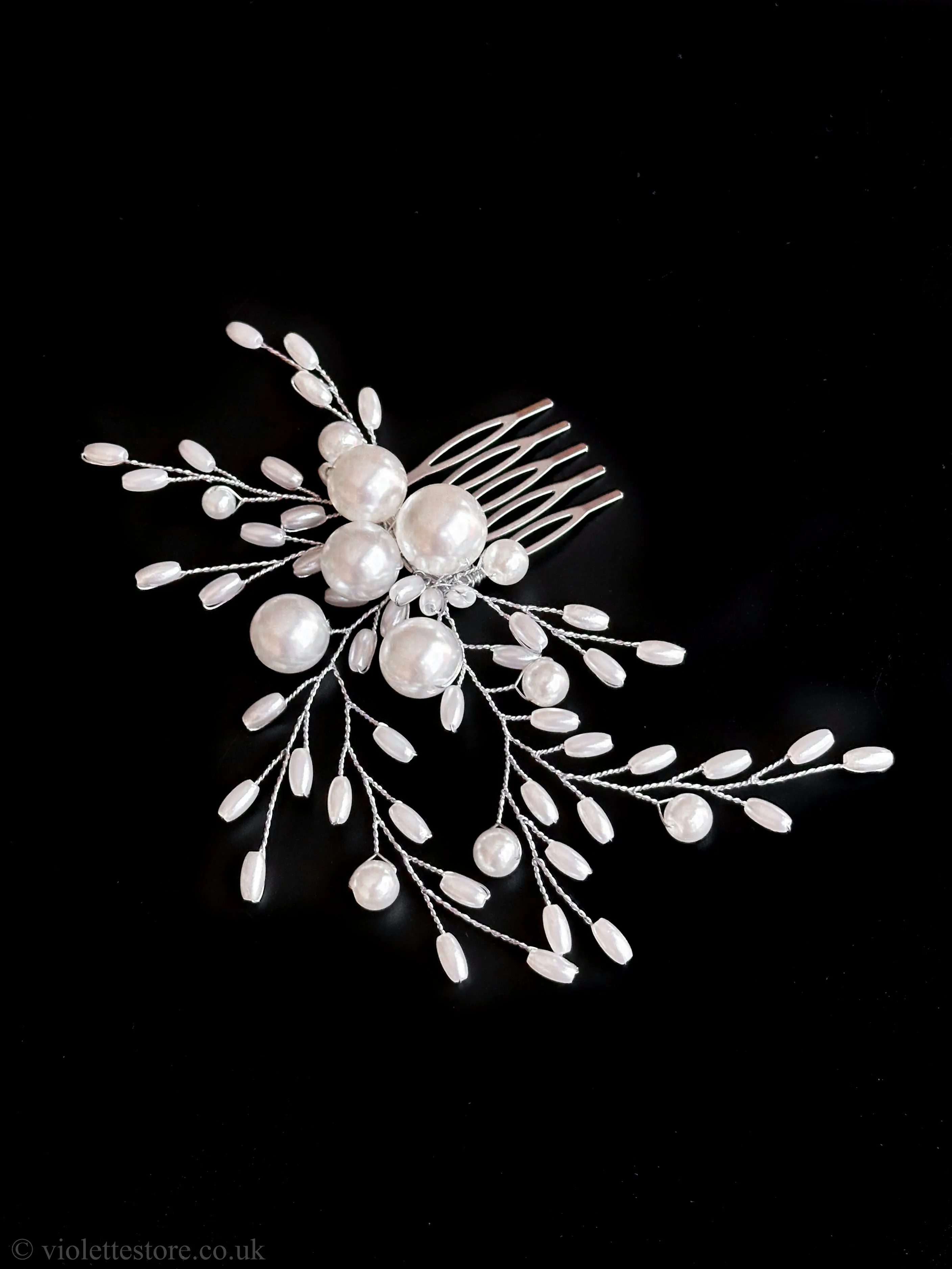 Pearl Hair Comb