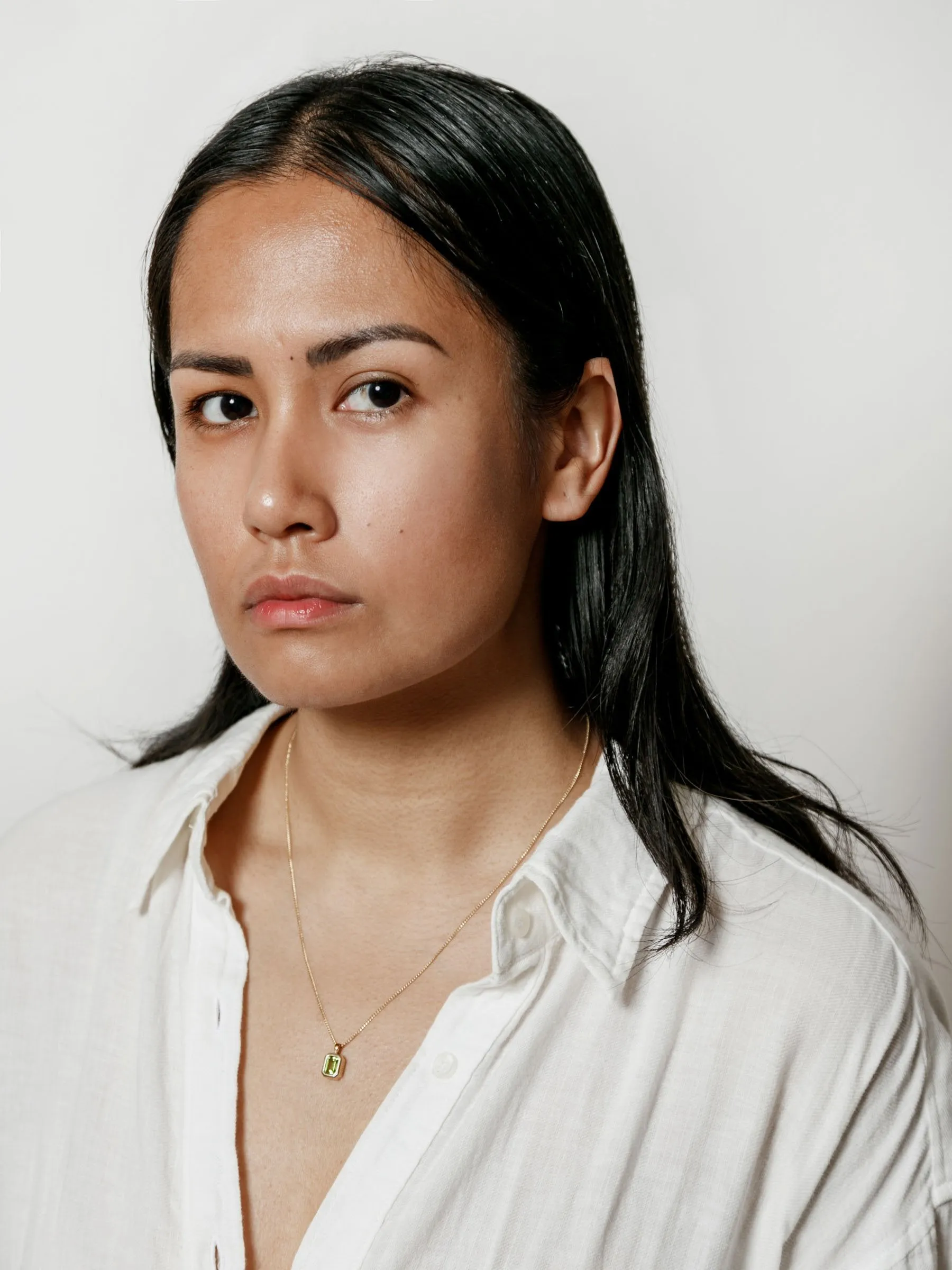 Penelope Necklace in Peridot and Gold