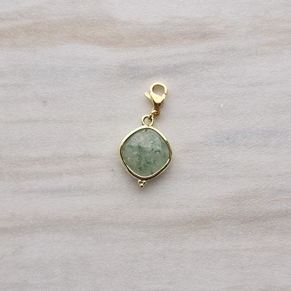 Rim Set Gemstone Charms
