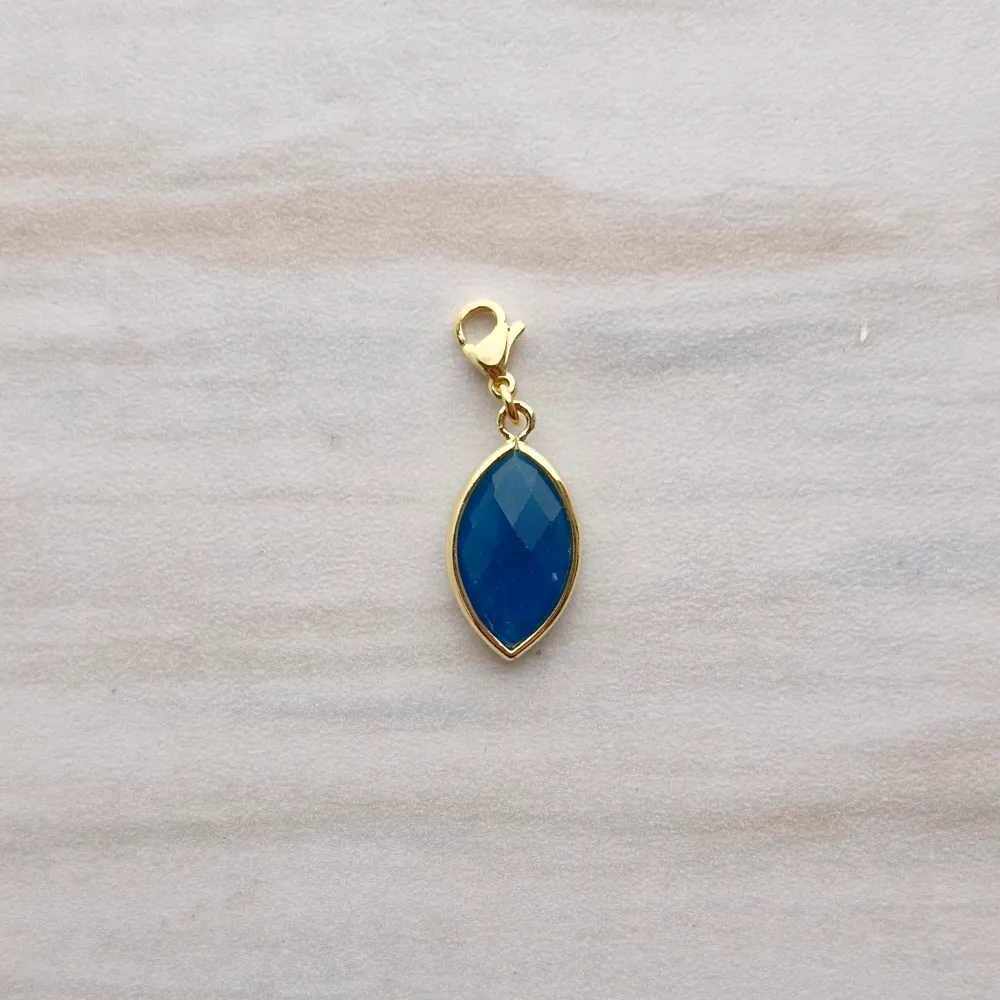 Rim Set Gemstone Charms