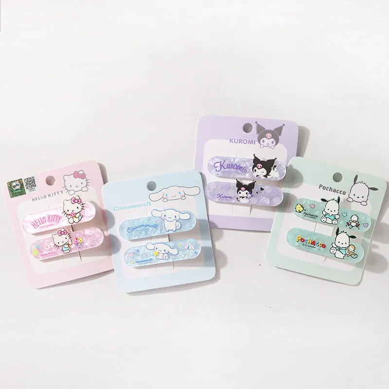 Sanrio Character Shell Patterned Duckbill Hair Clip 2Pcs