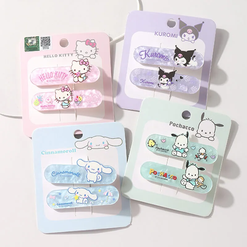 Sanrio Character Shell Patterned Duckbill Hair Clip 2Pcs