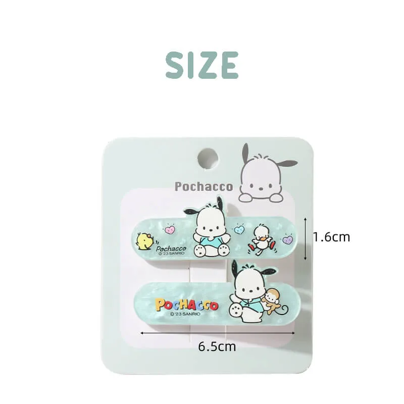Sanrio Character Shell Patterned Duckbill Hair Clip 2Pcs
