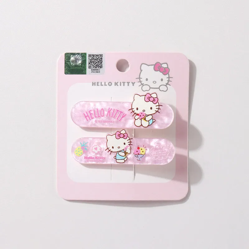 Sanrio Character Shell Patterned Duckbill Hair Clip 2Pcs