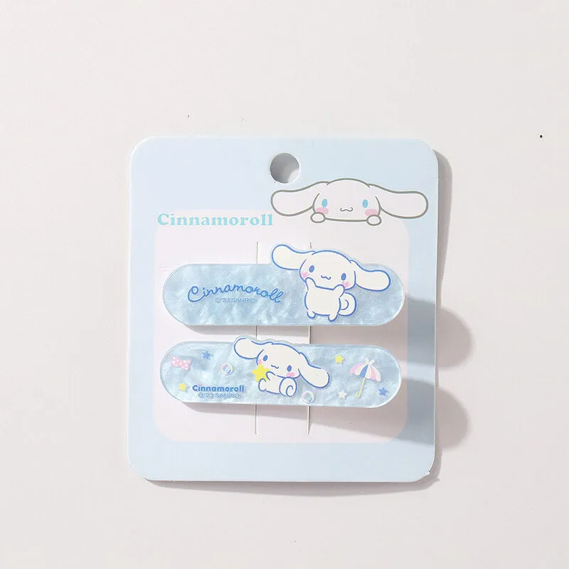Sanrio Character Shell Patterned Duckbill Hair Clip 2Pcs