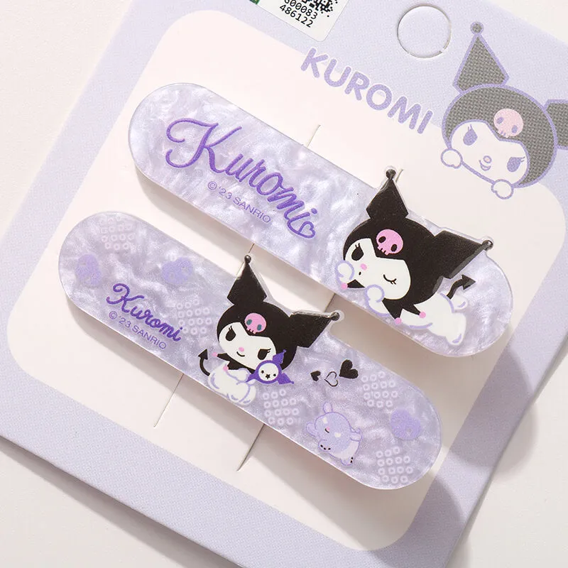 Sanrio Character Shell Patterned Duckbill Hair Clip 2Pcs