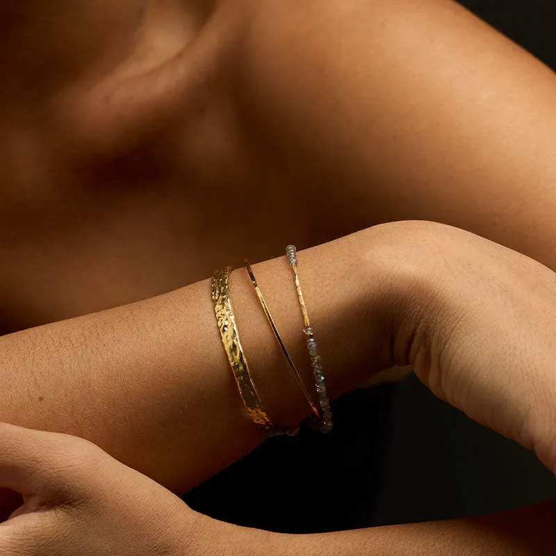 Sierra Bracelet, Labradorite, Gold