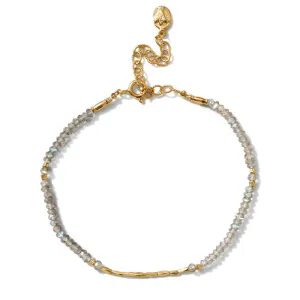 Sierra Bracelet, Labradorite, Gold