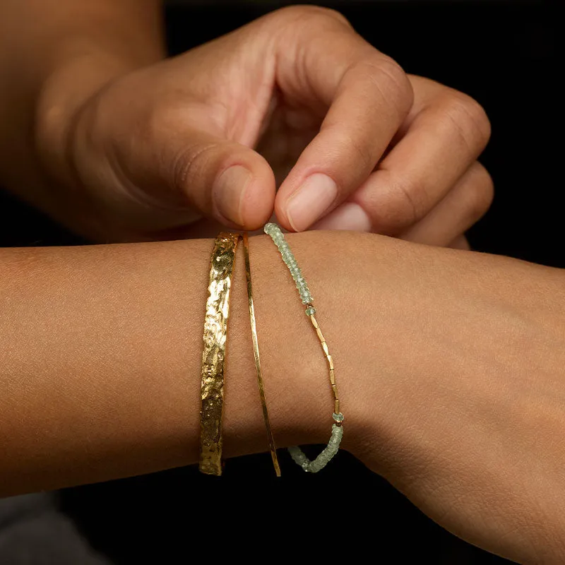 Sierra Bracelet, Prasiolite, Gold