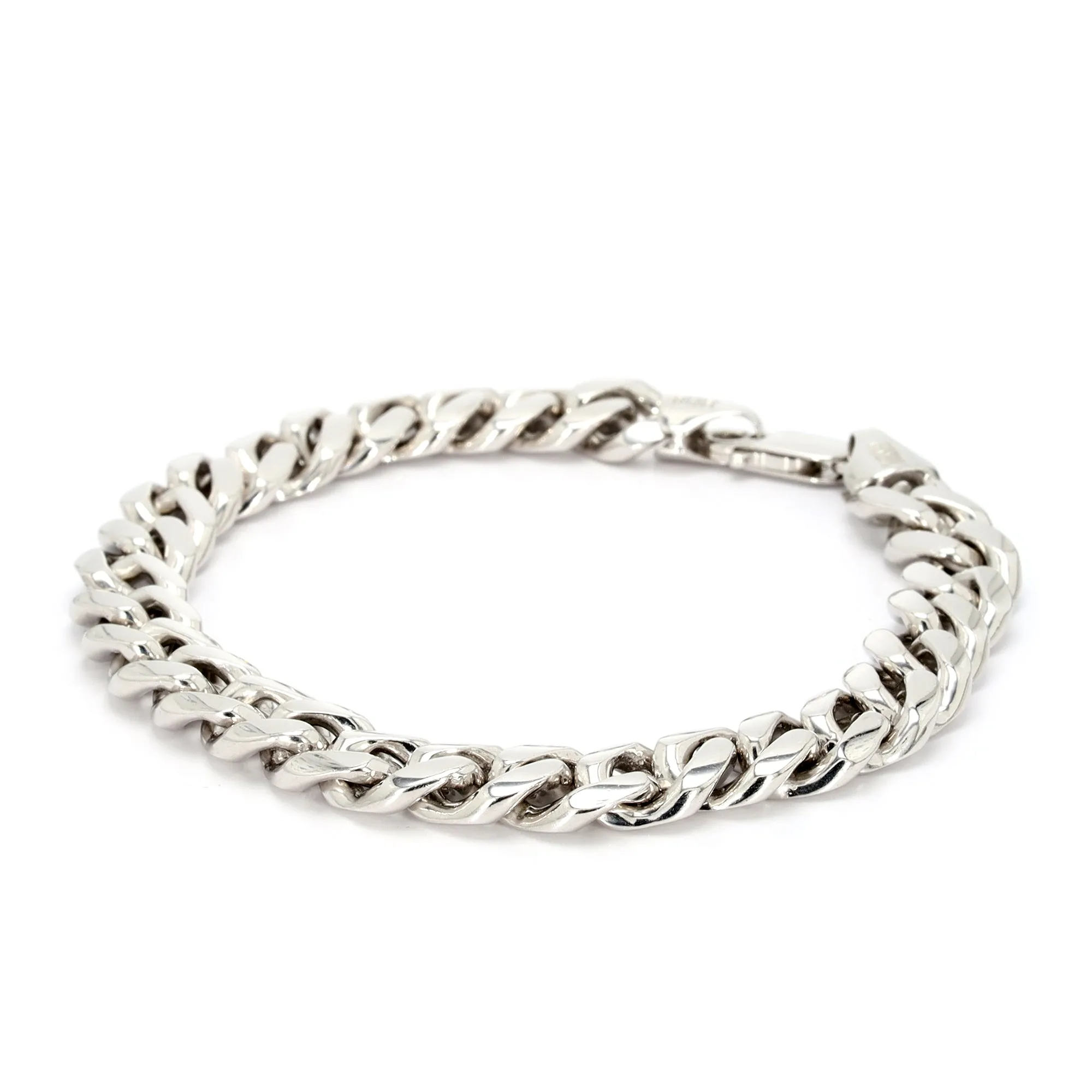 Silver Cuban Chain Bracelet