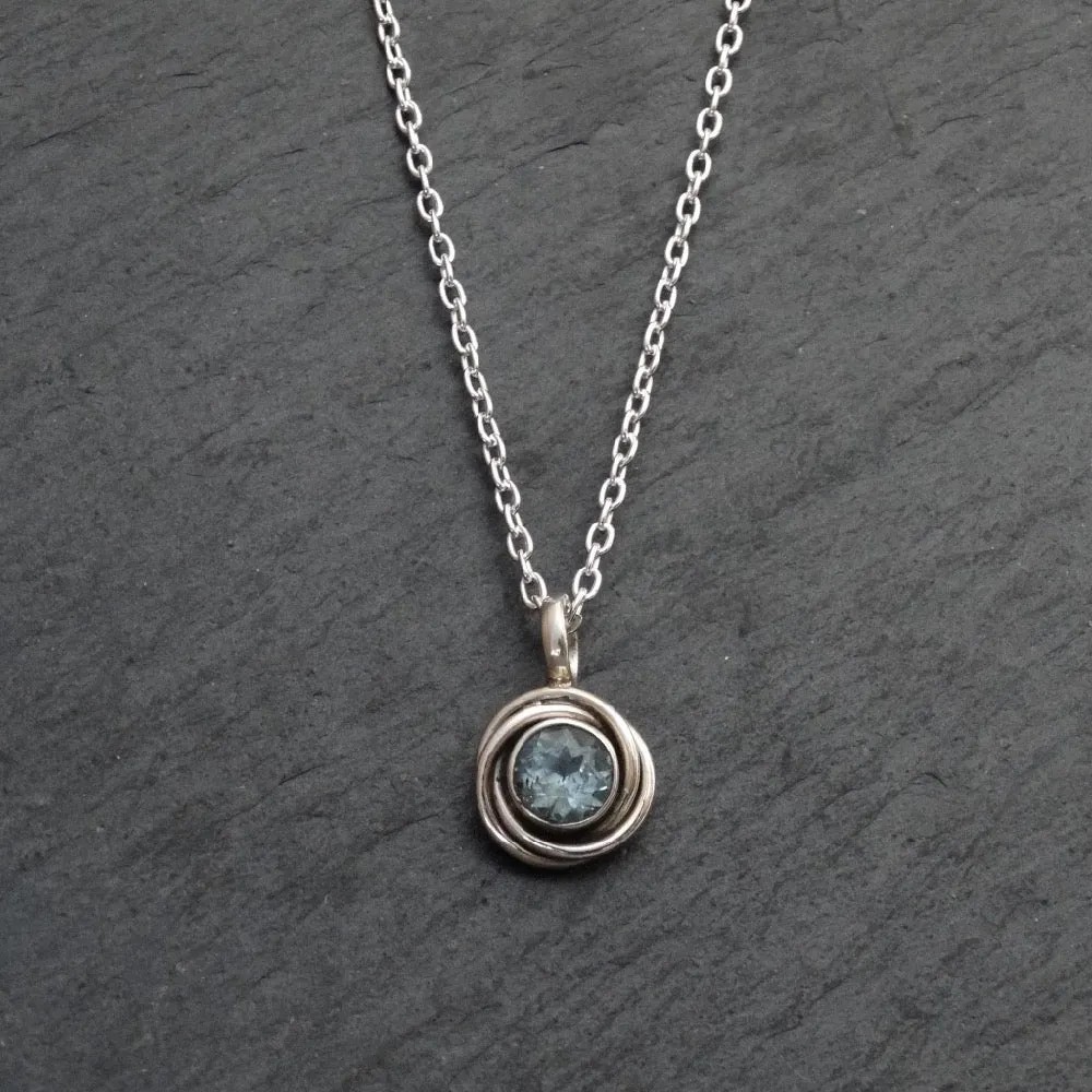 Silver Nest Pendant Necklace